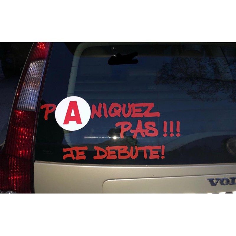 Stickers Humour pour Jeune Permis, livré avec ou sans un « A »